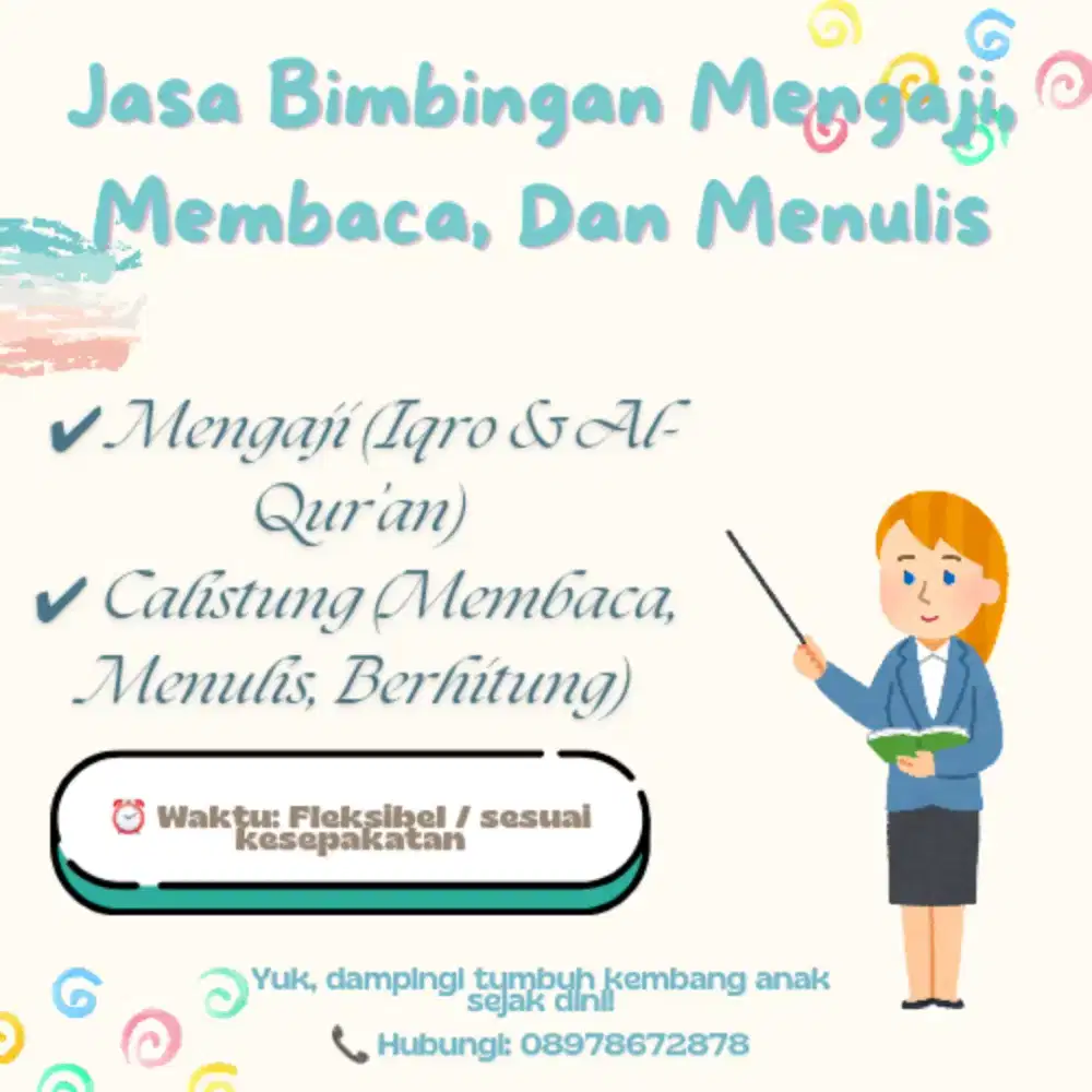 GURU LES MENGAJI, MEMBACA DAN MENULIS