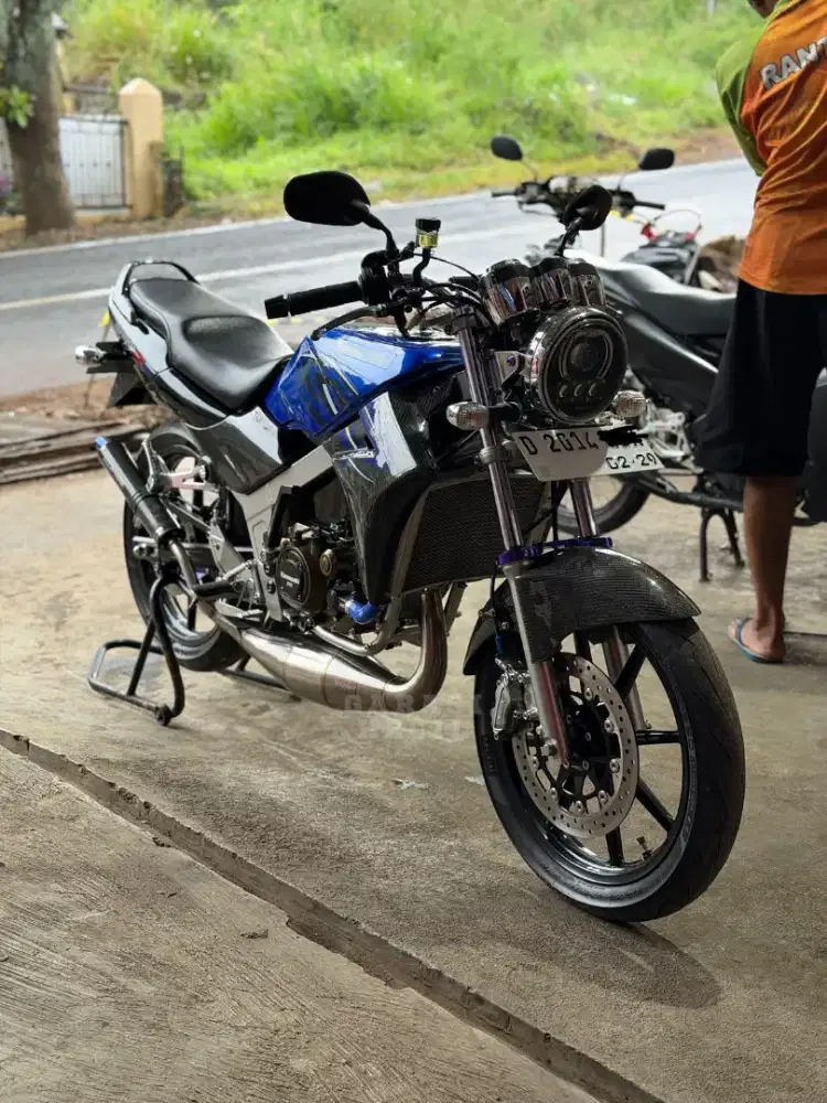 Ninja R 2014 Biru (Plat nomer cantik)