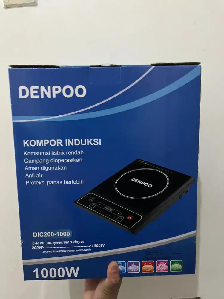 Kompor Induksi DENPOO 1000W | Baru | COD Lapangan Banteng/Matraman