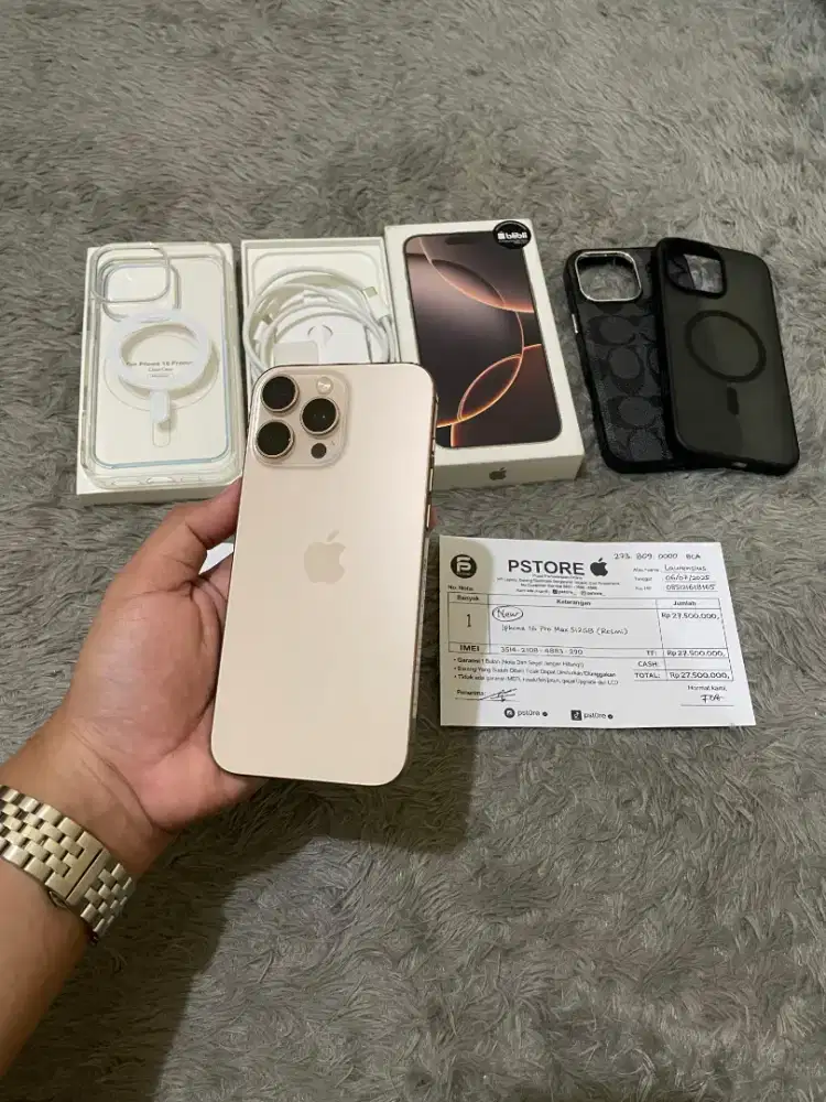 iPhone 16 PM 512 iBox BH 98 Garansi On! Fulset Mulus