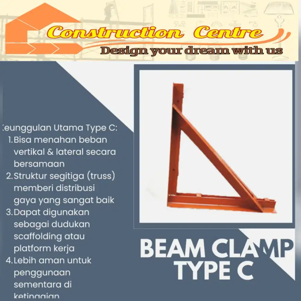 Beam clamp type c