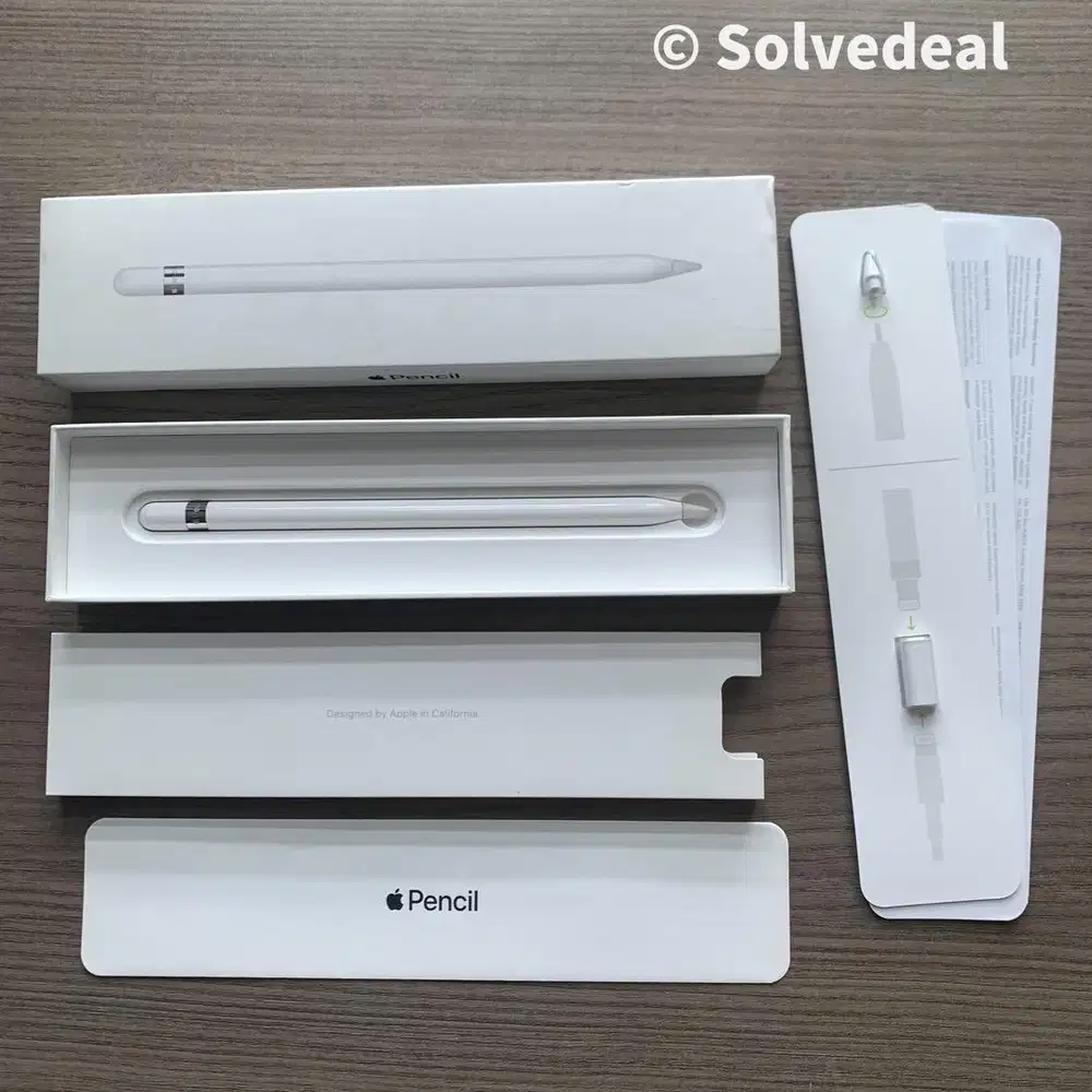Apple Pencil Gen 1 Include USB-C Adapter | Fullset | Mulus & Normal