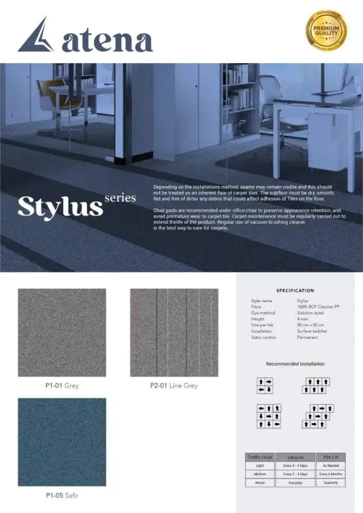 Karpet tile 50cm*50cm