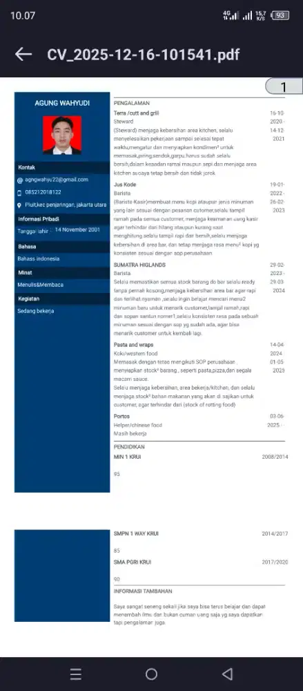 Info loker kak,pak,bu