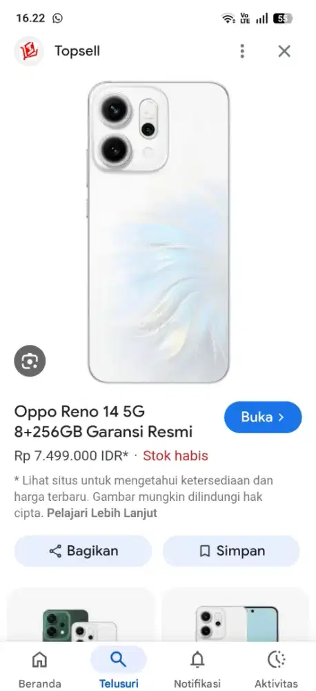 Redy Oppo Reno 14 5G 12/256