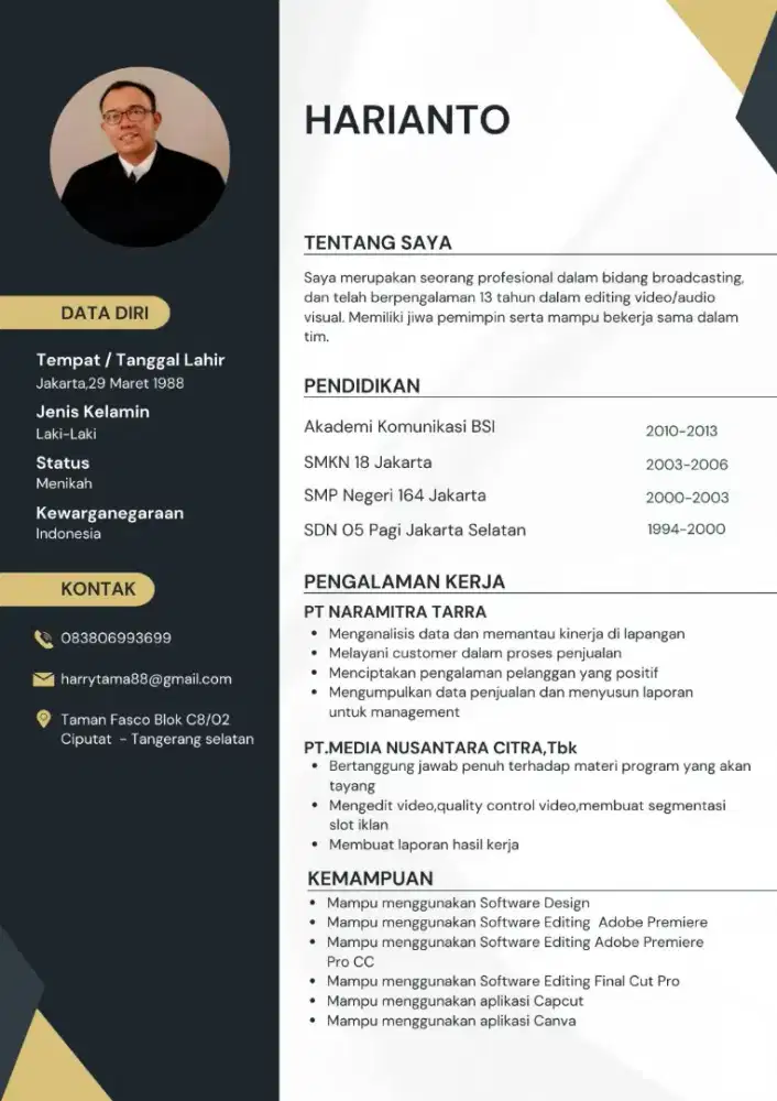 Mencari pekerjaan Video editor