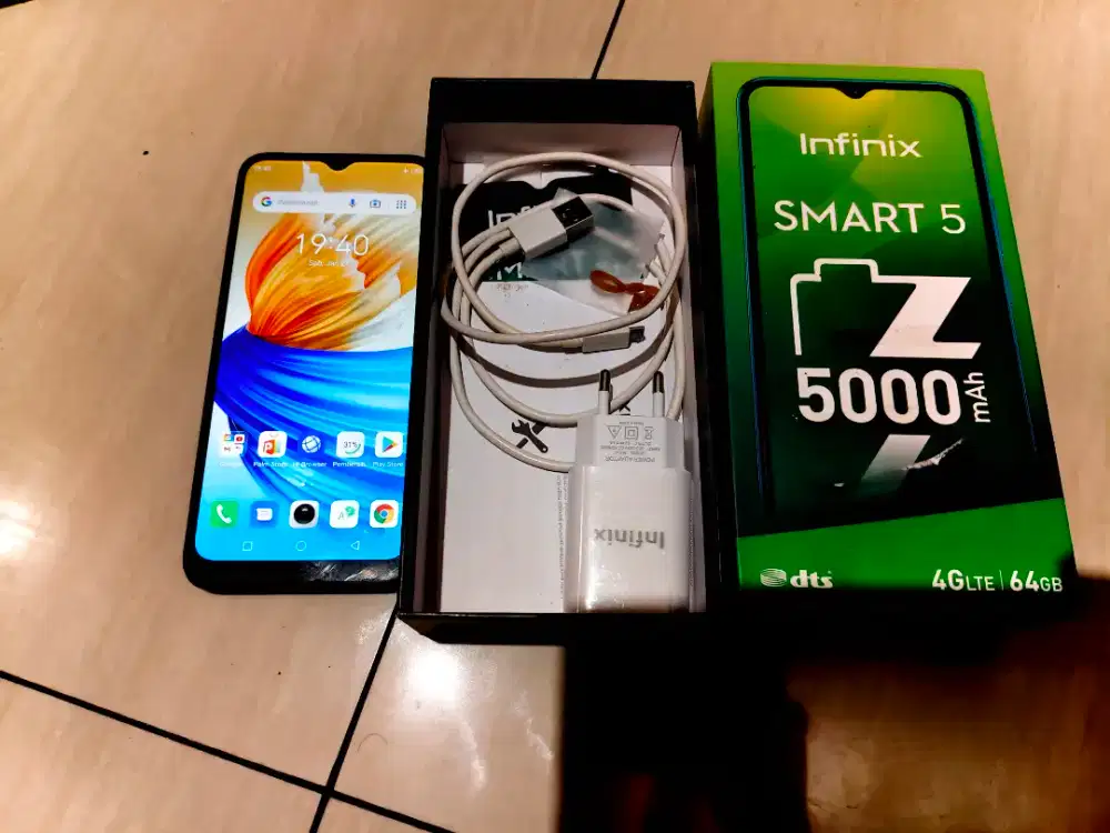 Infinix smart 5 3/64 fullset