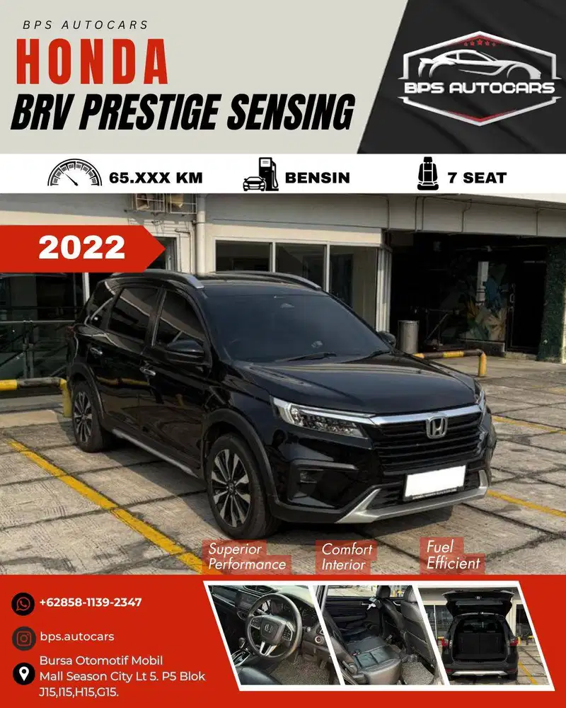 Honda BR-V 2022 Prestige Sensing | Paling Tinggi | Safety Lengkap