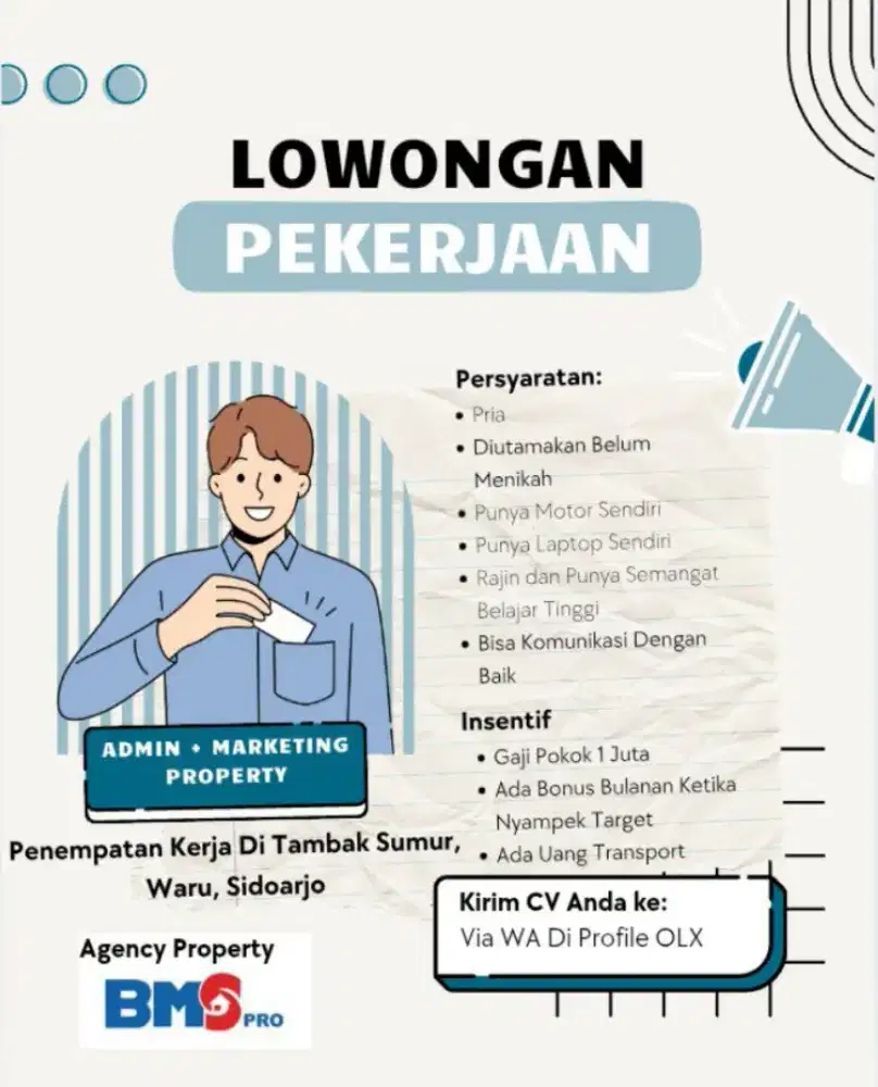 ‼️LOWONGAN ADMIN DAN MARKETING ‼️