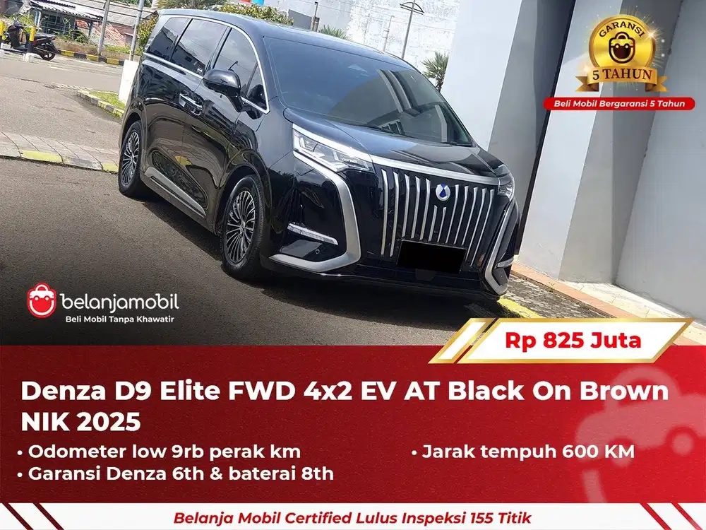 [ GARANSI 5TH ] Denza D9 D 9 Elite FWD 4x2 EV AT 2025 2026