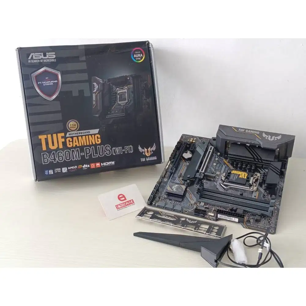 Mobo intel B460 LGA 1200 ASUS TUF Gaming B460M-PLUS Wi-Fi support Come