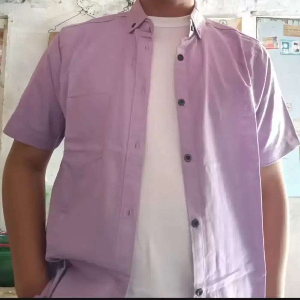 Kemeja Polos Lilac | H&M