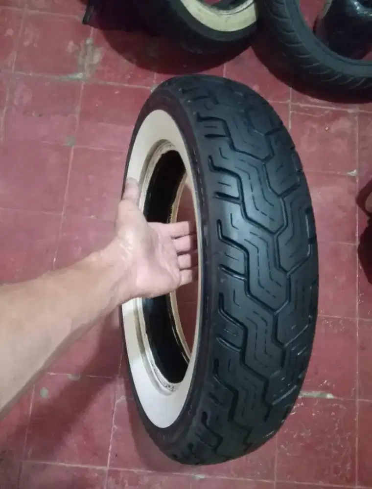 BAN DUNLOP D402f MT90-B16 TOURING WHITE WALL, HARLEY DAVIDSON