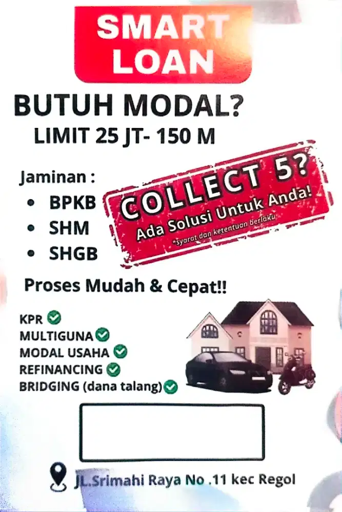 BUTUH BUAT MODAL USAHA? BIKIN KANTOR? RENOVASI RUMAH?