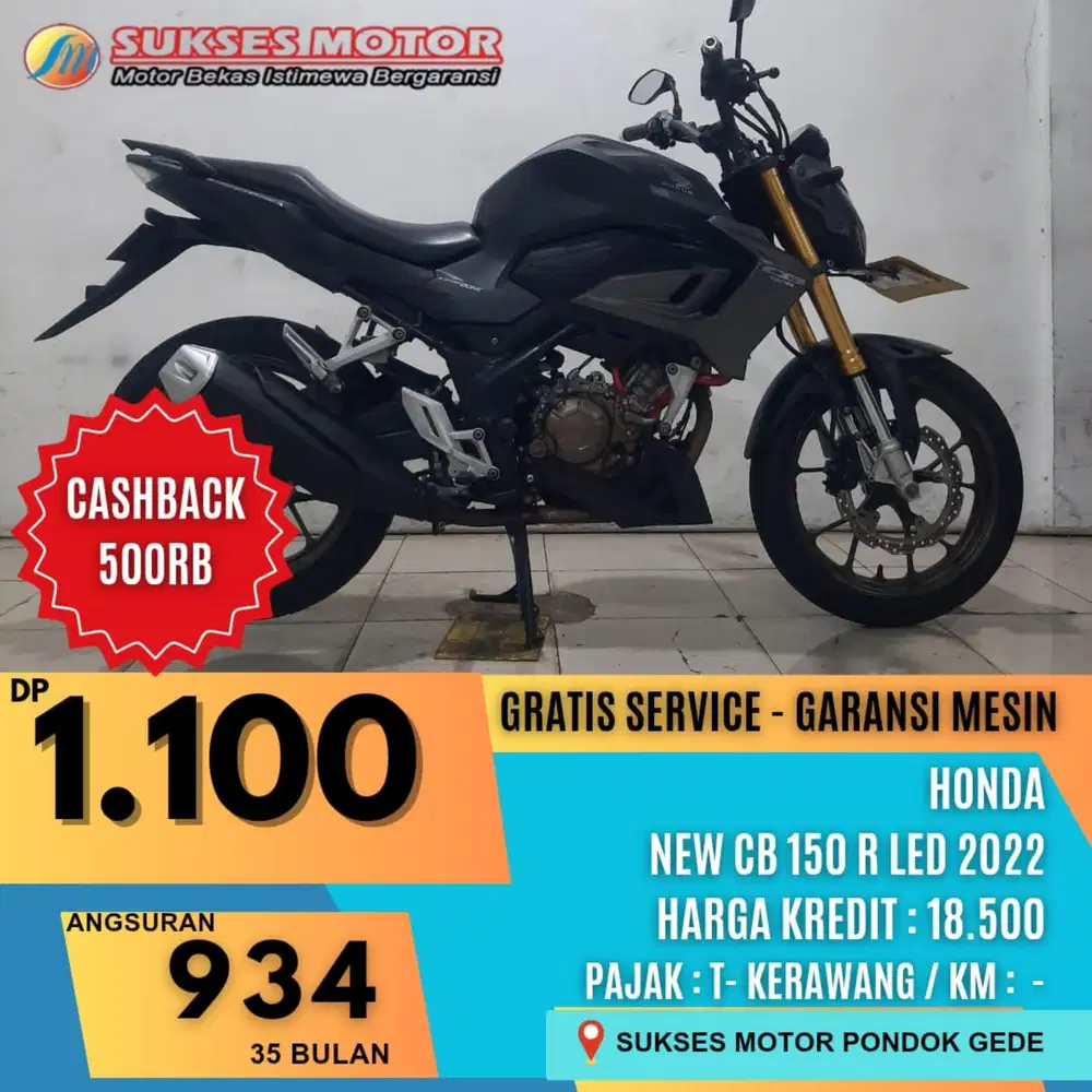 CASH DAN KREDIT HO DA CB 150 R TAHIN 2022 MOTOR BEKAS BERGARANSI