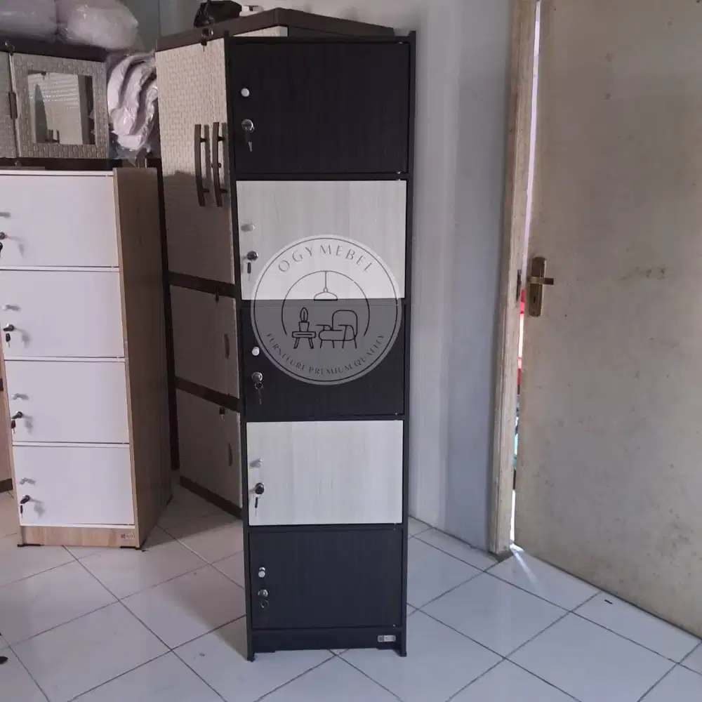 DISKON ! LEMARI LOKER 5 PINTU FULL KUNCI TERLARIS SALE