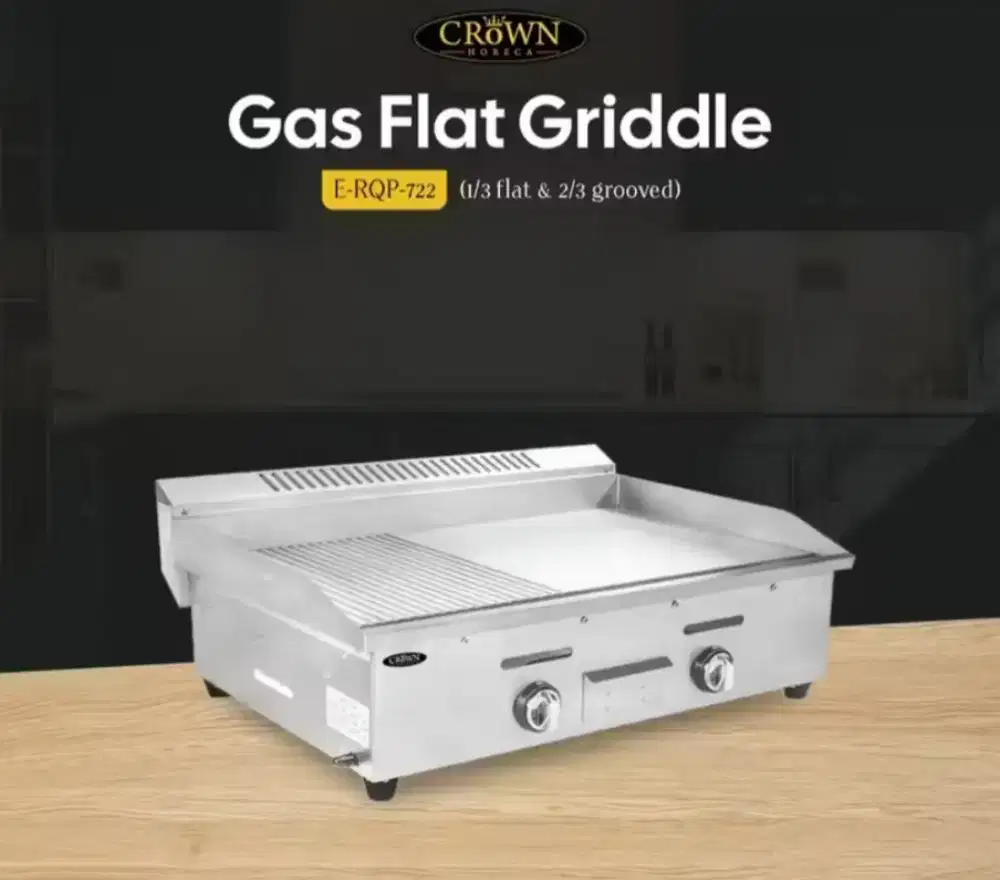 Kompor Gas Griddle Pemanggang Gridel GRD-722 Half Steak Crown