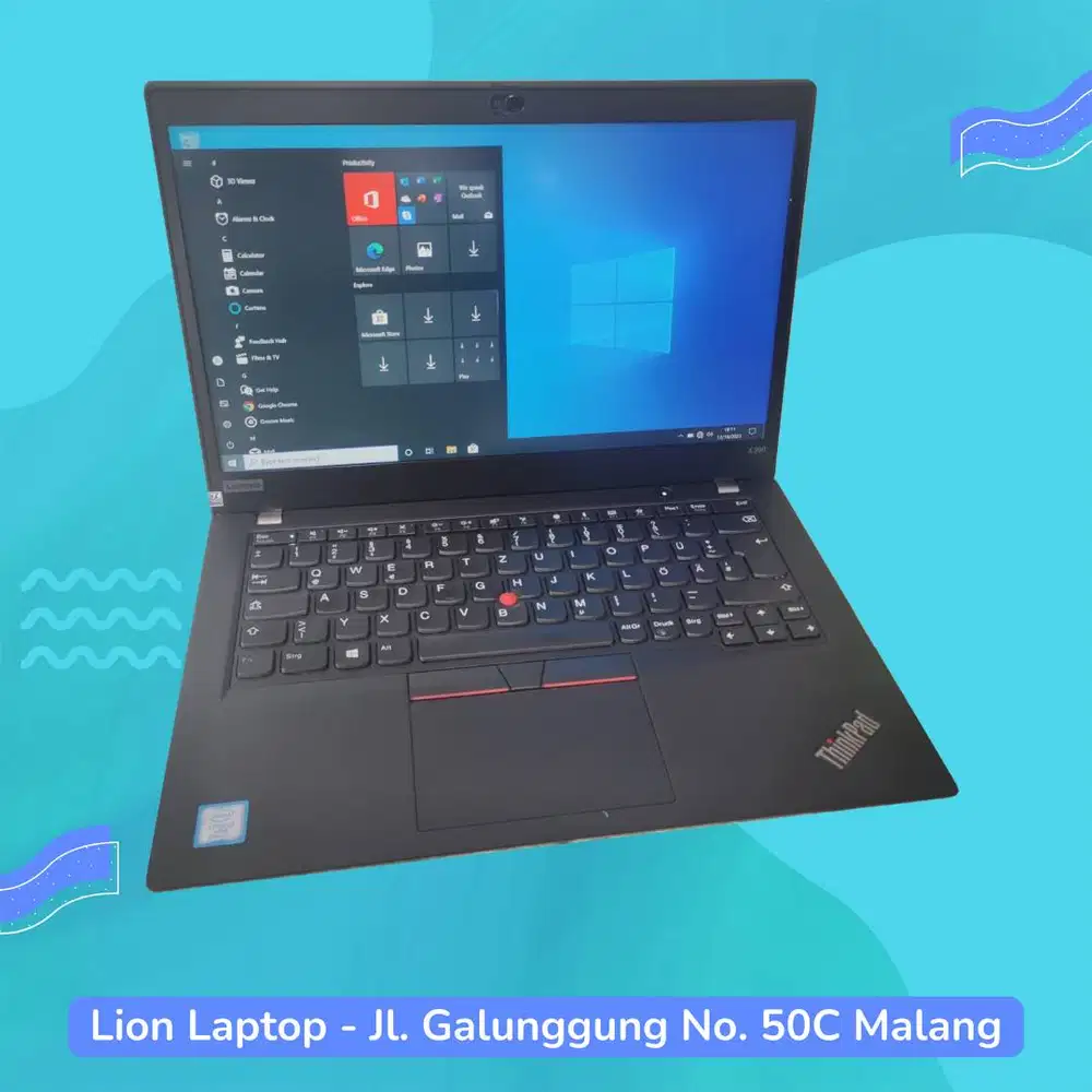 RAM 16GB SSD 256GB Core i5 Gen 8 Slim Lenovo Thinkpad X390 [29|01]