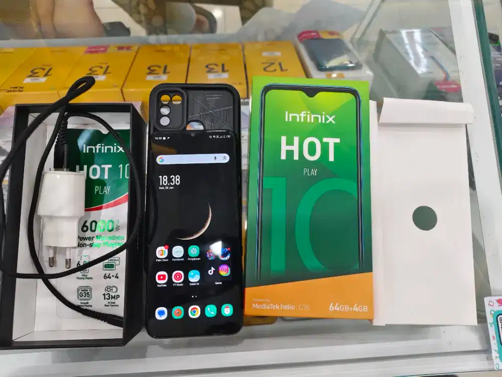 Infinix hot 10play 4/64 fullset