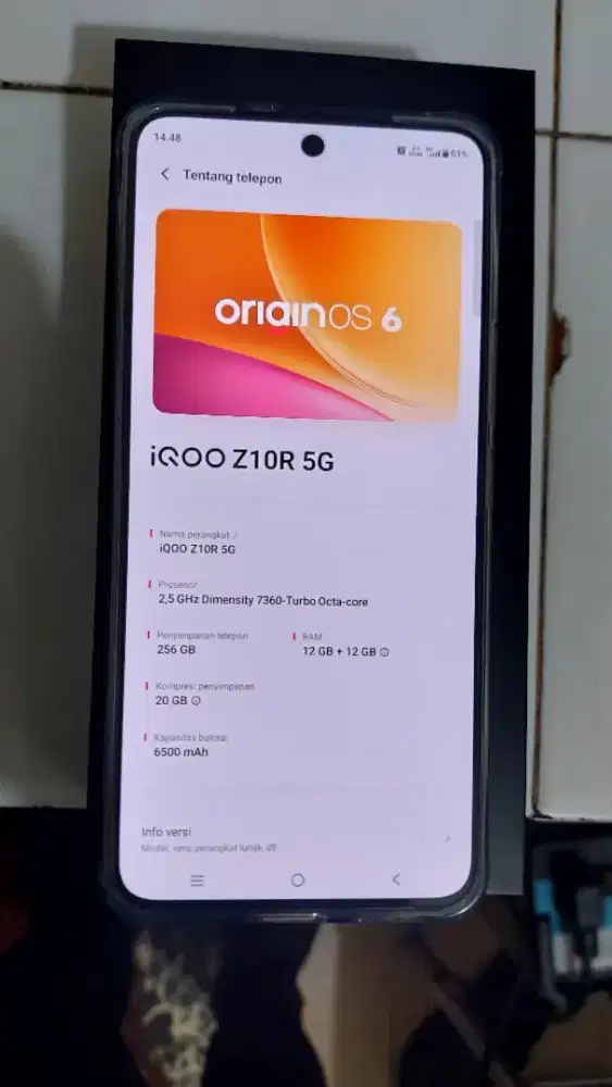 Vivo iqoo z10r Ram 12/256