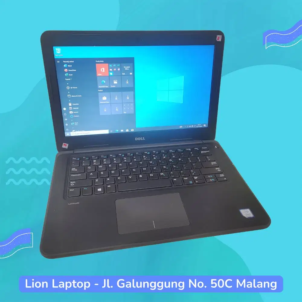 Core i5 Gen 7 Murah Mulus RAM 8GB SSD 256GB Dell Latitude 3380 [29|01]