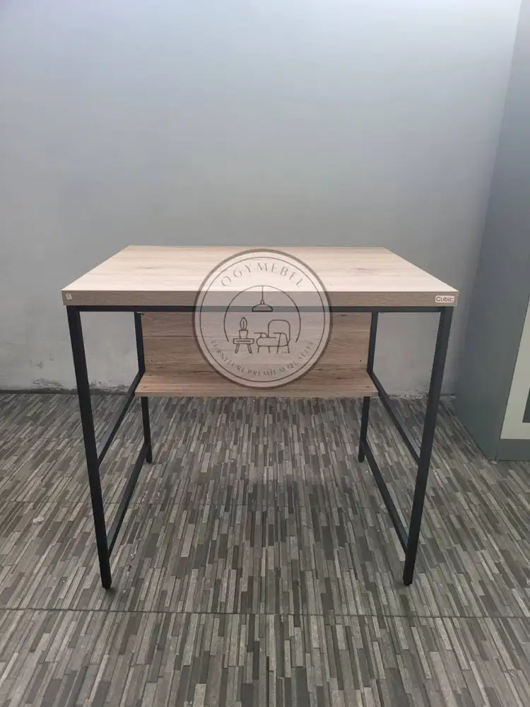 READY MEJA KERJA KAKI BESI MINIMALIS TERLARIS