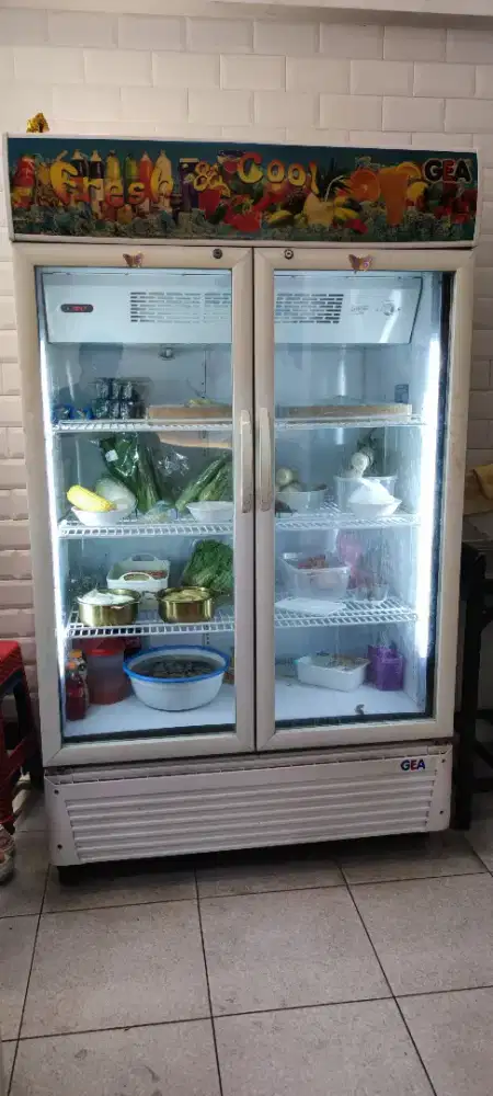 Showcase Kulkas 2 Pintu Jumbo merk Gea, Ex tutup usaha