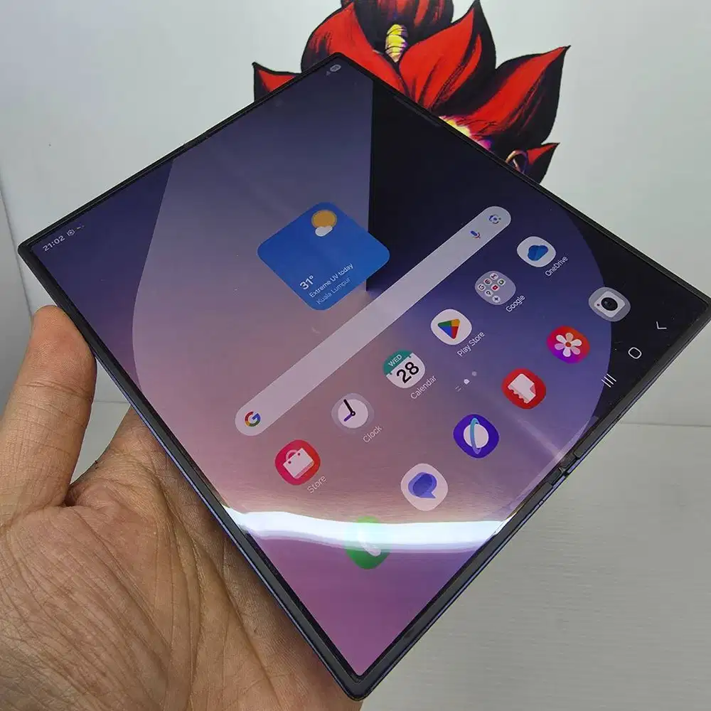 SUPER MULUS ! Samsung Z FOLD 6 12/256gb Navy Fullset No Minus