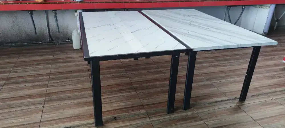 Meja Makan kayu berat uk 165x89x75