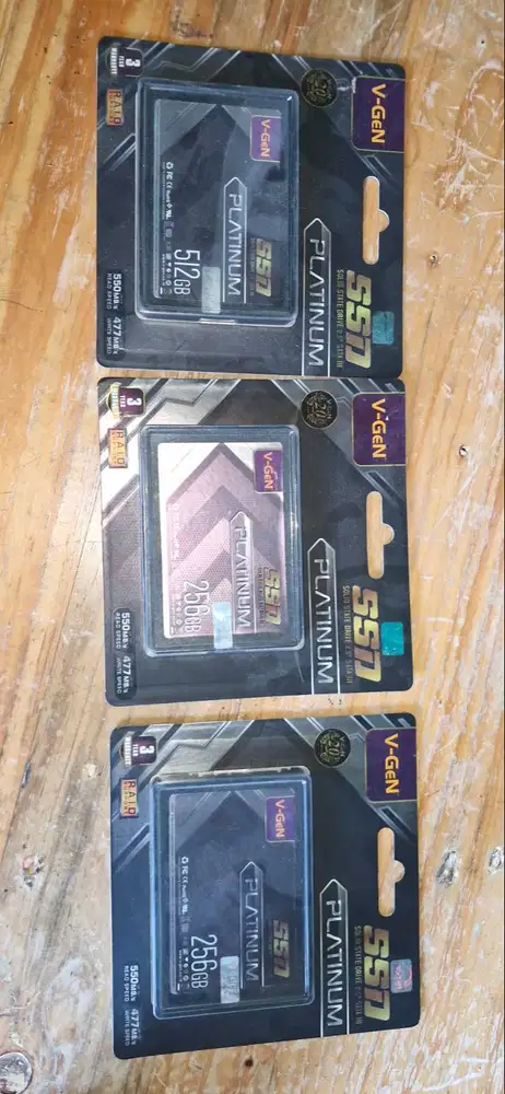 SSD VGEN 256GB dan 512GB Baru segel tipe Platinum