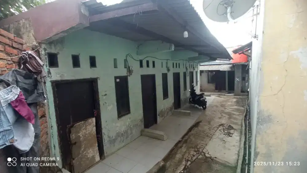 Dijual cepat Kontrakan 10 pintu (3 petak) kondisi kosong, token li