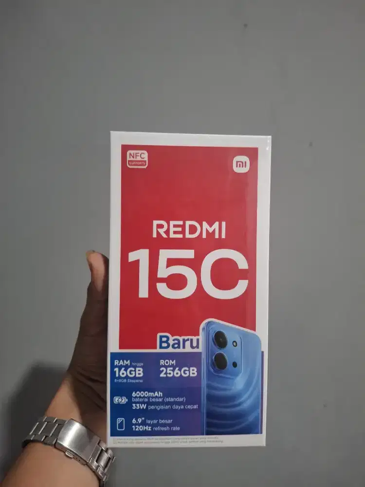 REDMI 15C RAM 8/256 GB GARANSI RESMI