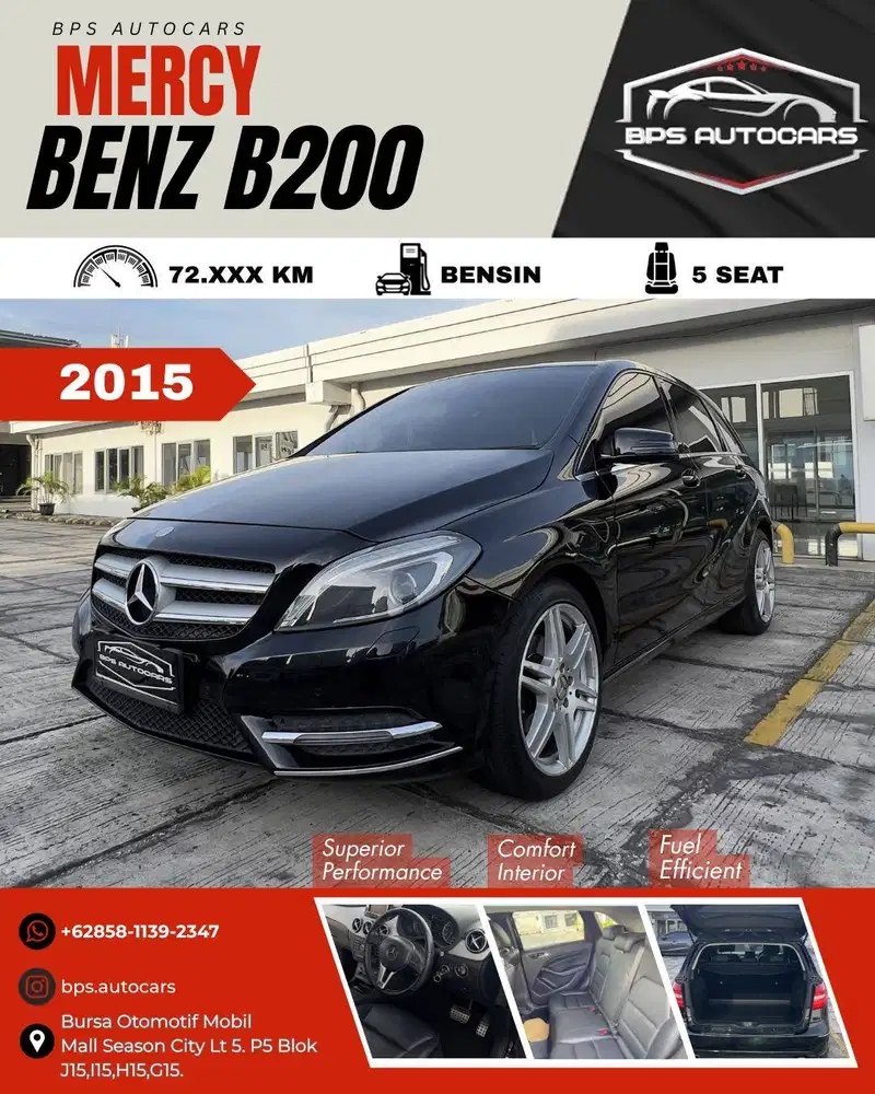 Mercedes-Benz B200 2013 Black | Luxury Hatchback | Nyaman & Elegan