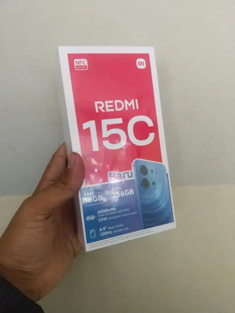Jual redmi15c 8/256 nfc new
