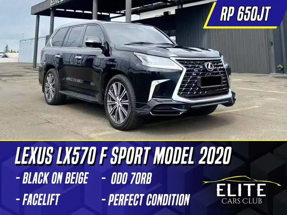 Lexus LX570 F Sport 2009 Facelift Model 2020 Black on Beige Hitam