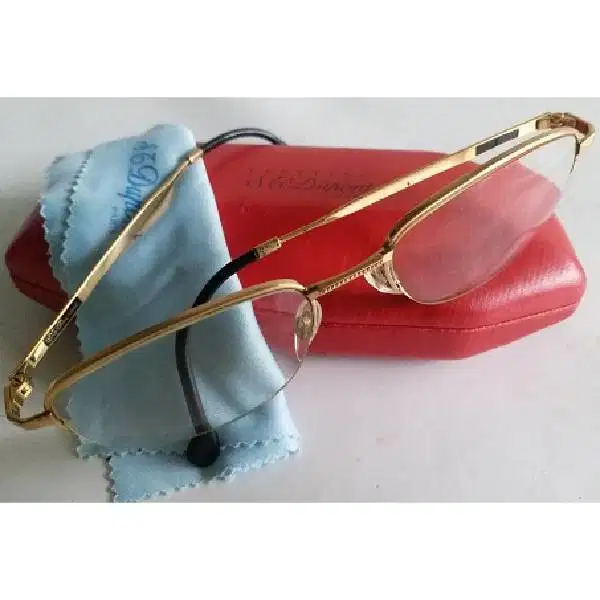 Vintage Dupont kacamata emas era 70's Perancis