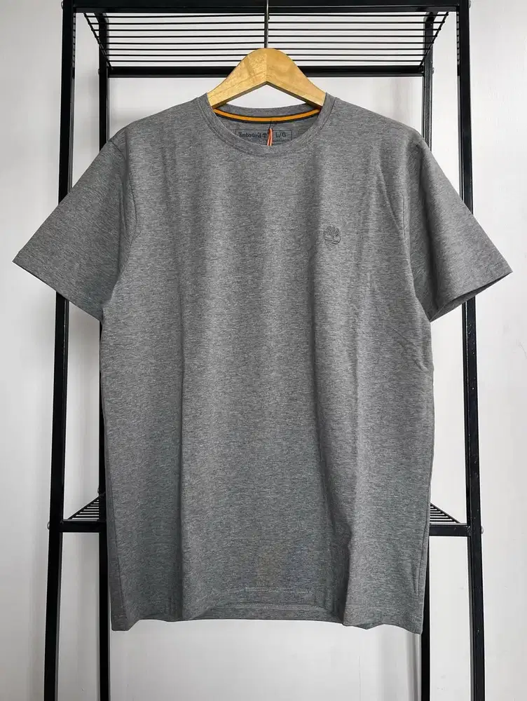 TIMBERLAND MEN DUNSTAN RIVER COTTON T SHIRT - GRAY (L)
