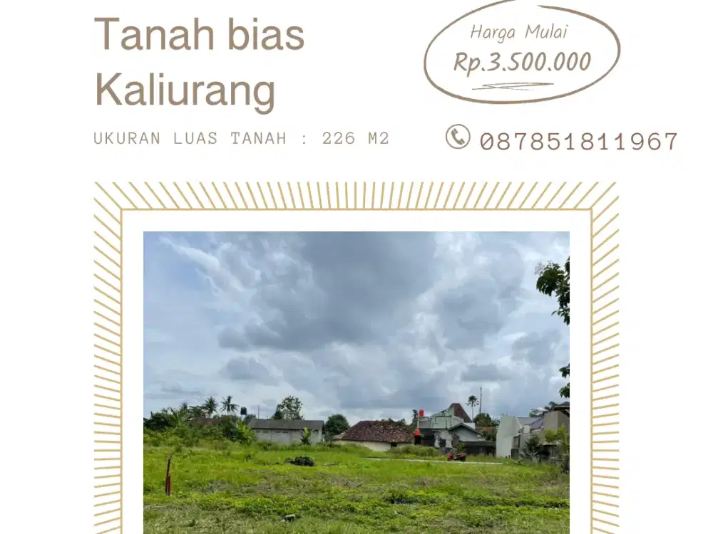 Tanah Jogja 2 MENIT SD BIAS KALIURANG SHMP