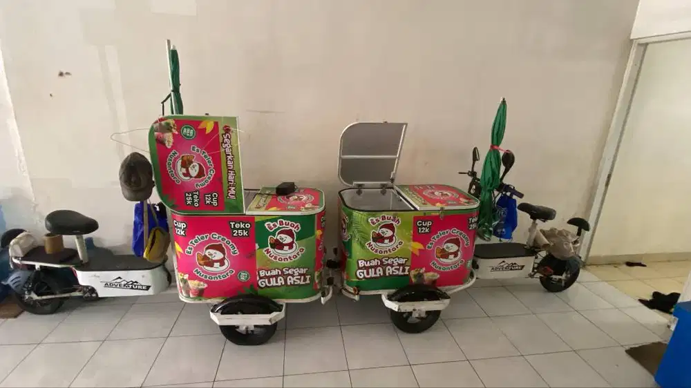 Sepeda listrik gerobak