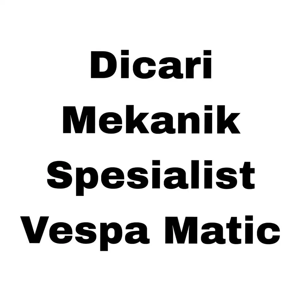 Mekanik Vespa Matic