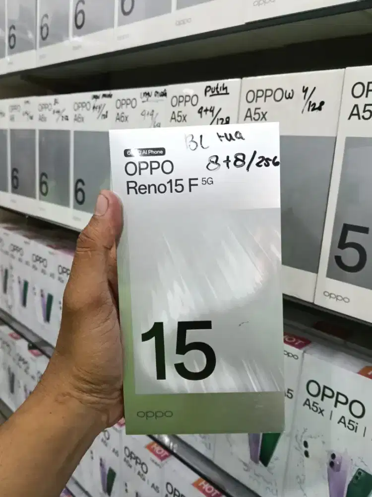 Ready new oppo reno 15f 8/26/256 bisa cod feee ongkit