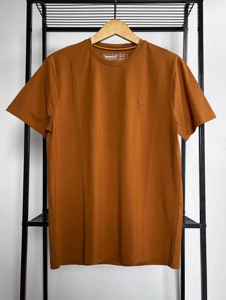 TIMBERLAND MEN DUNSTAN RIVER COTTON T SHIRT - DARK ORANGE (L)