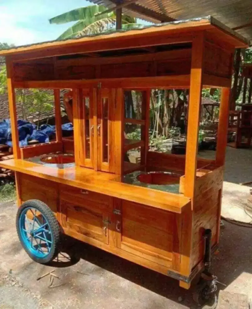 Gerobak mie ayam 2 tungku