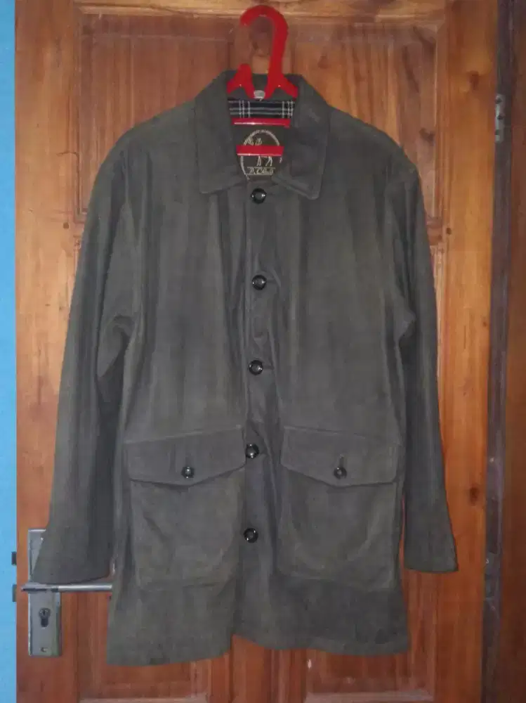 Jaket Kulit Anak Sapi Asli Panjang Selutut - Tebal & Hangat - Premium