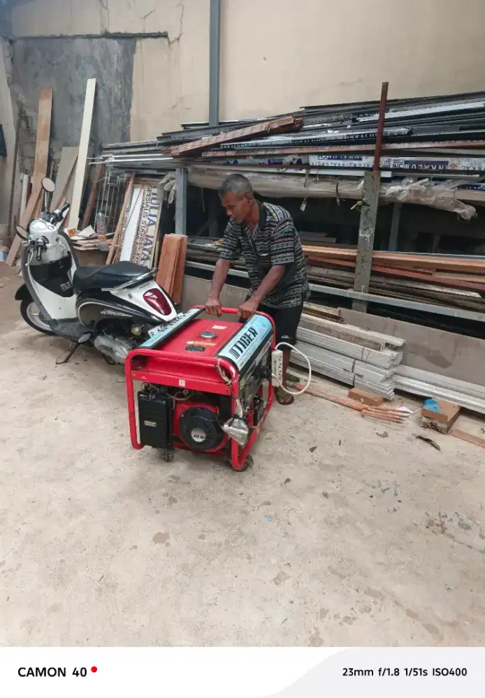 Genset 5000 watt bensin siap pakai