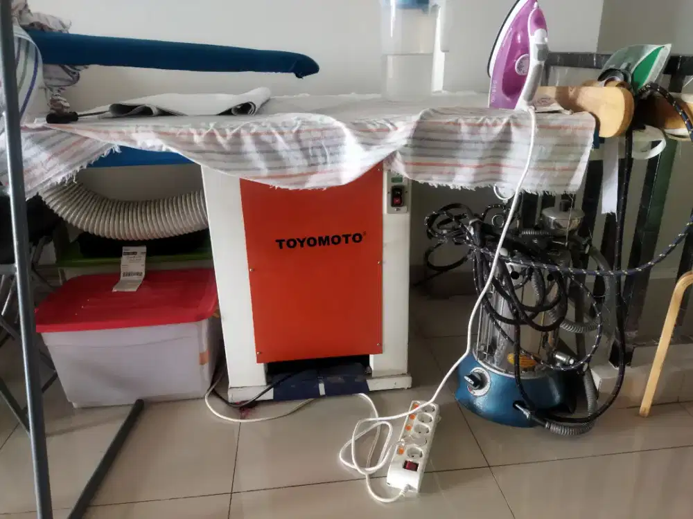 Meja vacum laundry dan gosokan boiler