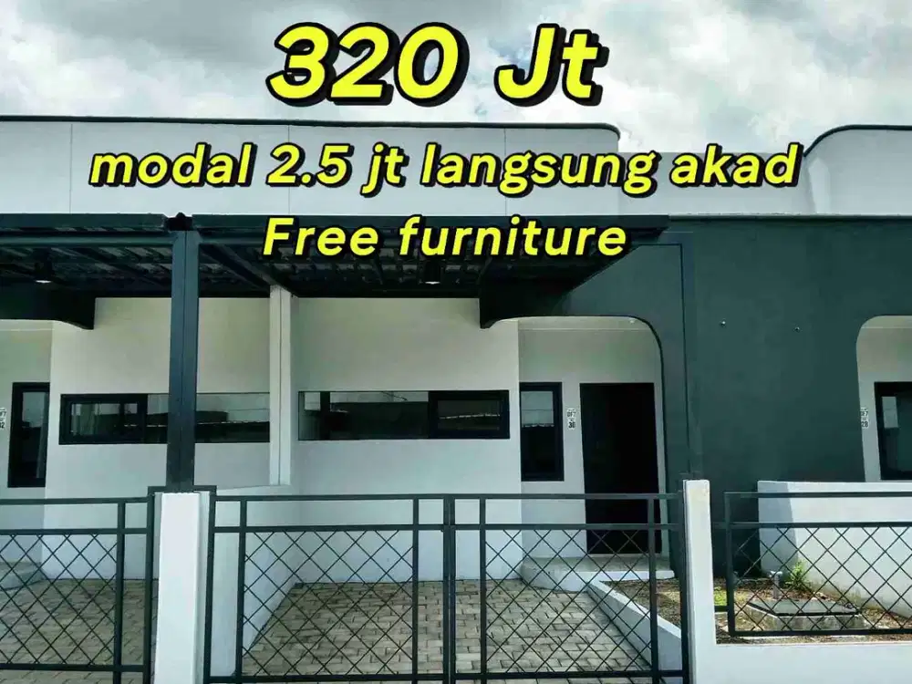 Rumah murah , gratis perabot