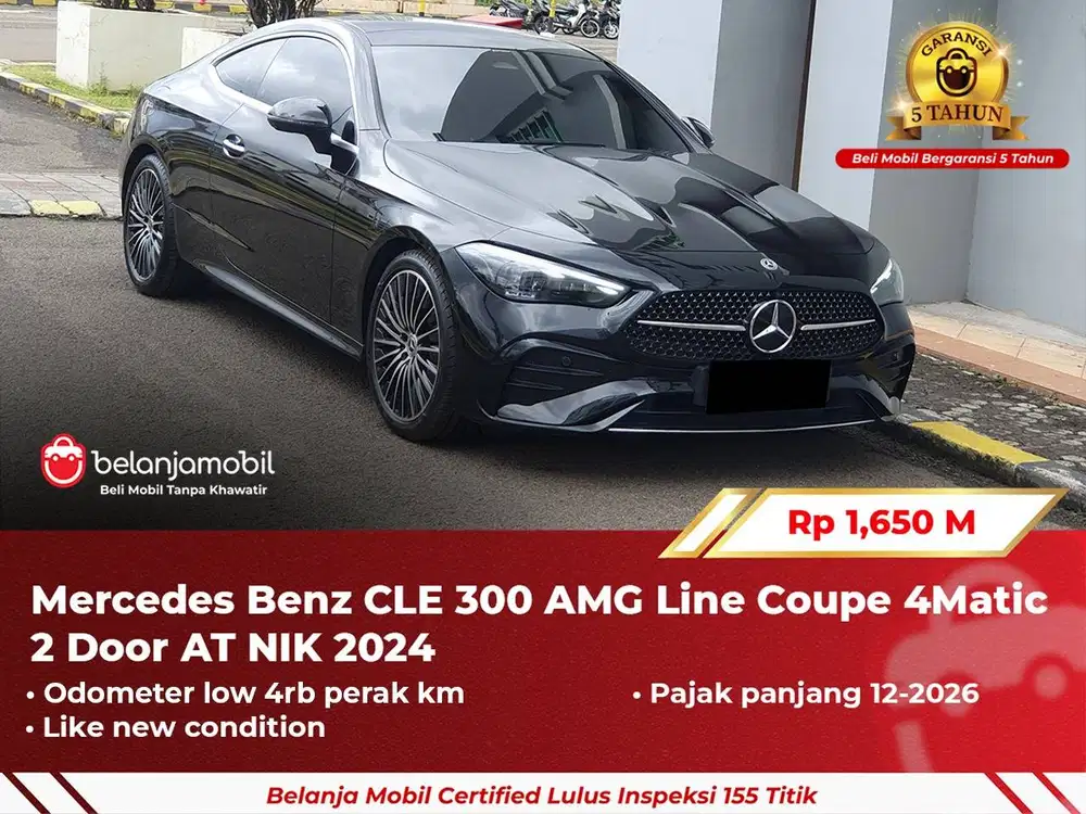 [ GARANSI 5TH ] Mercedes Benz Mercy CLE300 CLE 300 AMG Coupe 2024/202