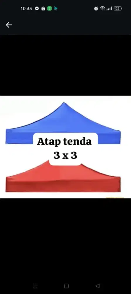 Kain tenda/atap tenda