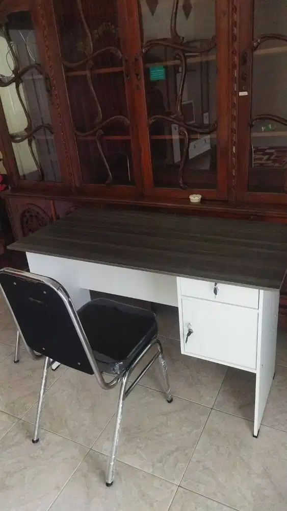 READY MEJA KERJA SET KURSI SUSUN TERMURAH
